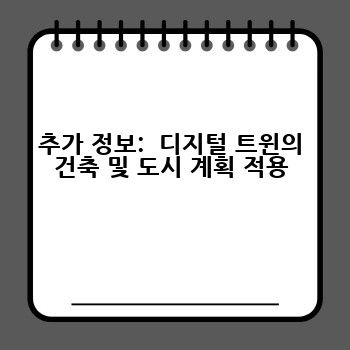 추가 정보:  디지털 트윈의 건축 및 도시 계획 적용