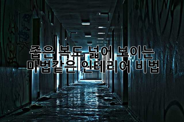 좁은 복도? 넓어 보이는 마법같은 인테리어 비법!