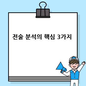 전술 분석의 핵심 3가지