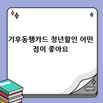 기후동행카드 청년할인 꿀팁 완전 정복!