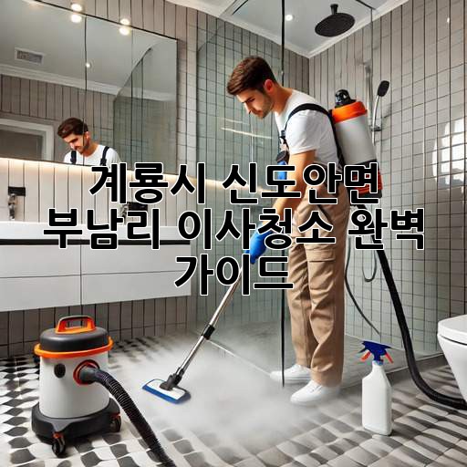 계룡시 신도안면 부남리 이사청소 완벽 가이드