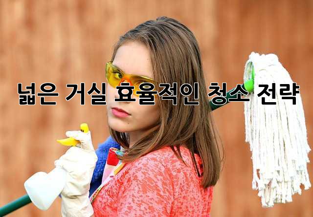 넓은 거실, 효율적인 청소 전략! ✨