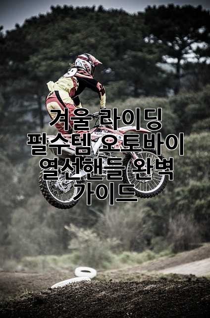 겨울 라이딩 필수템! 오토바이 열선핸들 완벽 가이드