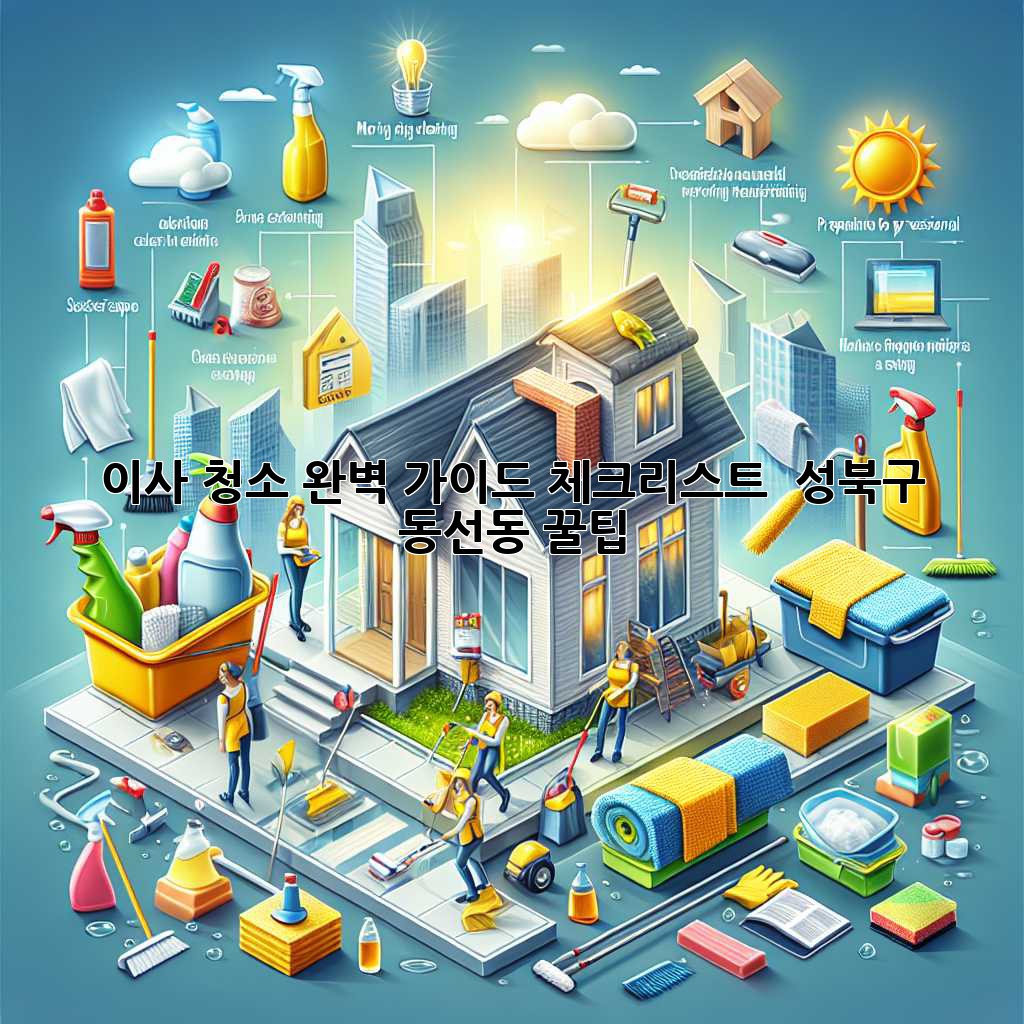 🏠✨ 이사 청소 완벽 가이드: 체크리스트 & 성북구 동선동 꿀팁! 🧹