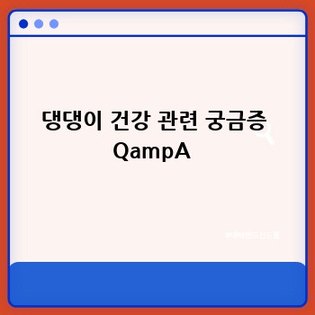 댕댕이 건강 관련 궁금증 QampA 