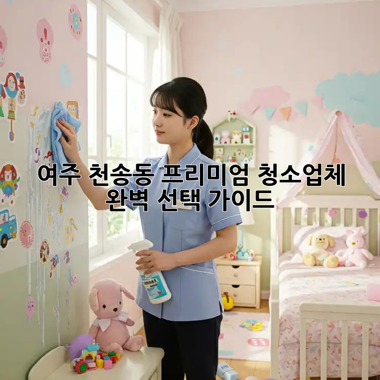 여주 천송동 프리미엄 청소업체✨ 완벽 선택 가이드