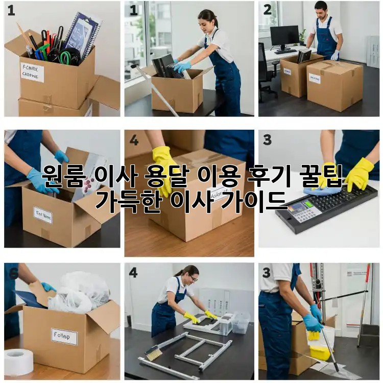 원룸 이사, 용달 이용 후기: 꿀팁 가득한 이사 가이드