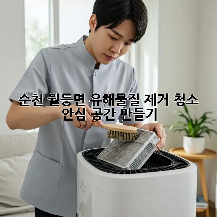 순천 월등면 유해물질 제거 청소 ✨ 안심 공간 만들기